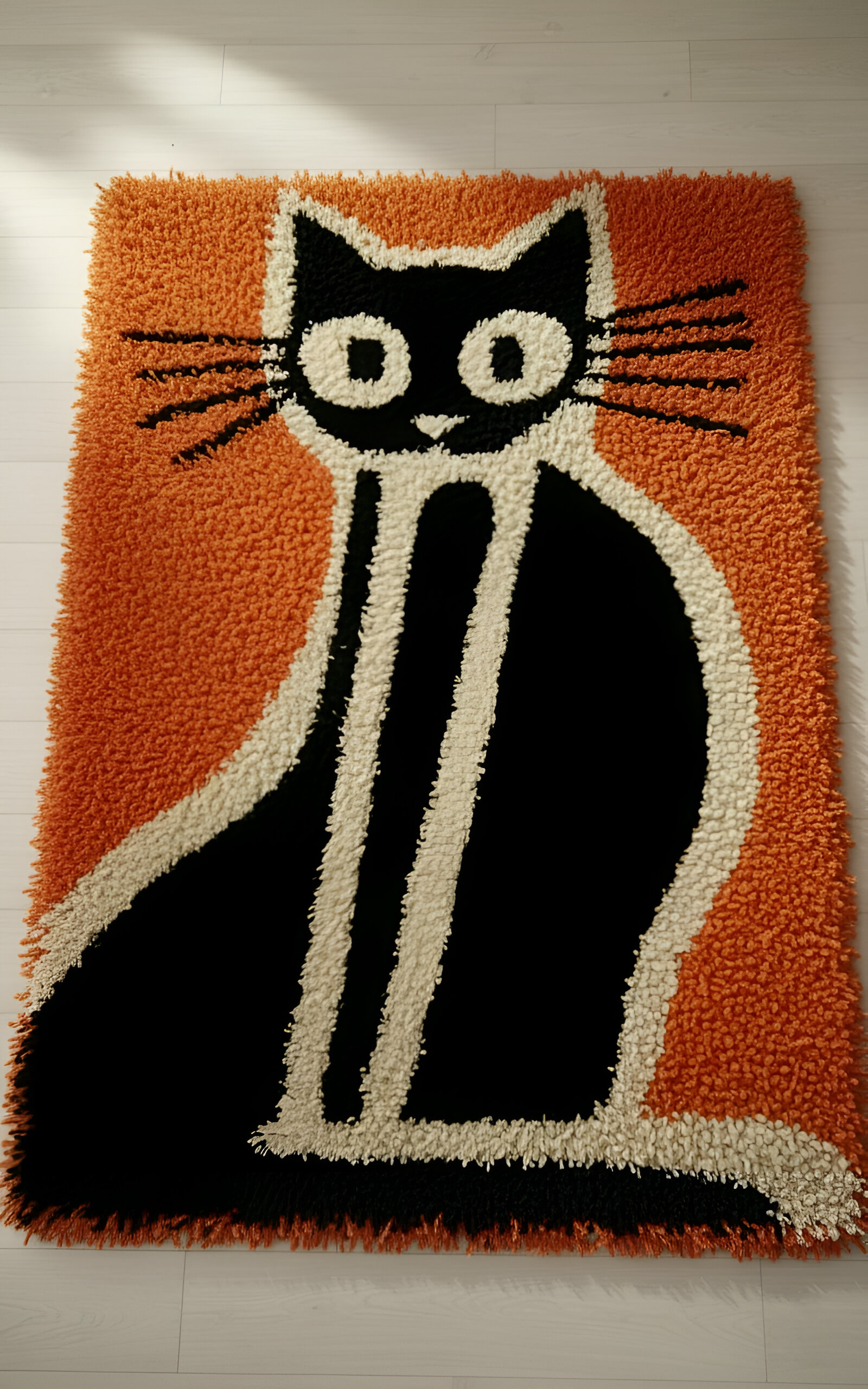 cat on a rug 2